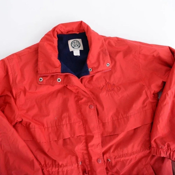 Vintage R&R Red Utility Fall Jacket Size 12 - Picture 9 of 15